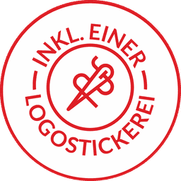 Inkl. einer Logostickerei